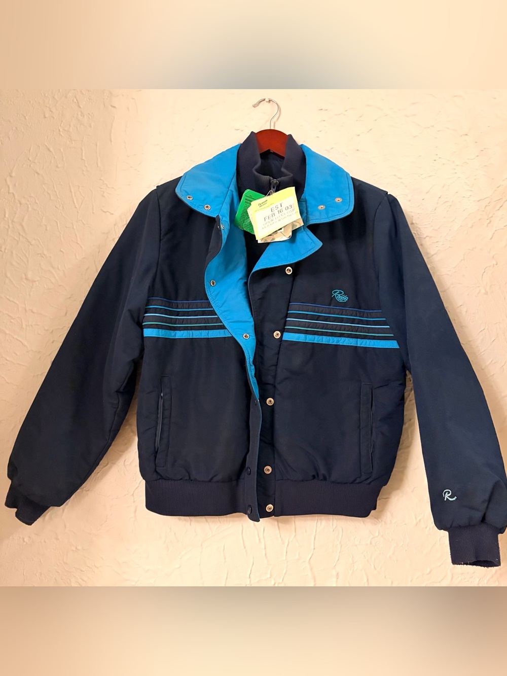 VTG 80s Roffe Skiwear Thinsulate Bomber Ski Jacket M